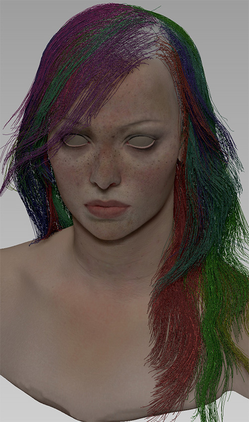 3D волосы с помощью Fibermesh в ZBrush